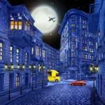 night city wallpaper android application logo